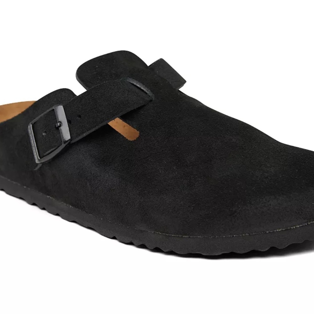 Birkenstock Boston Soft Footbed Suede Leather Clogs Size 37
